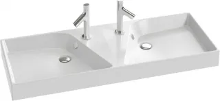 Раковина Jacob Delafon Rythmik EXM112-00 двойная 120 см белый